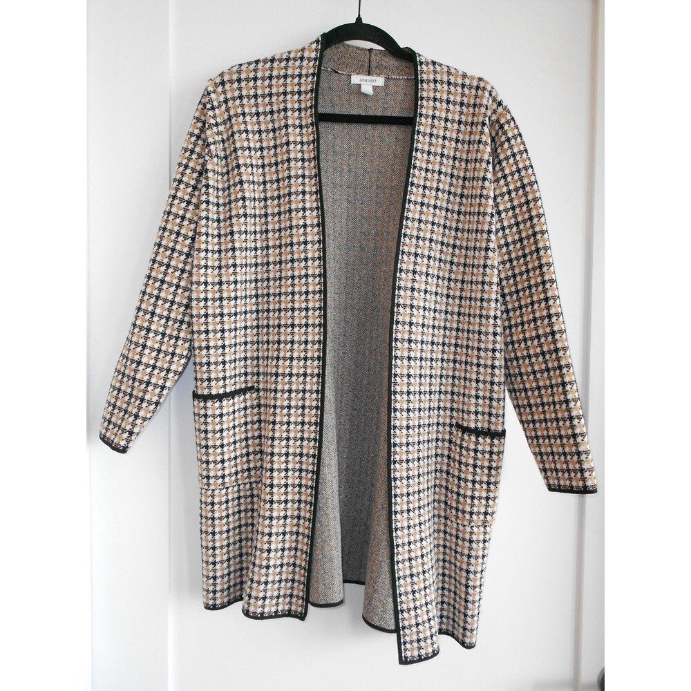 Nine West Brown Cardigan with Side Pockets Size L